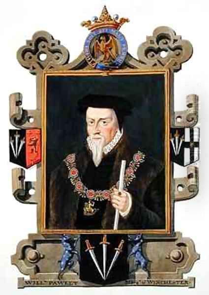 Portrait of Sir William Paulet Marquis of Winchester from Memoirs of the Court of Queen Elizabeth - view 1