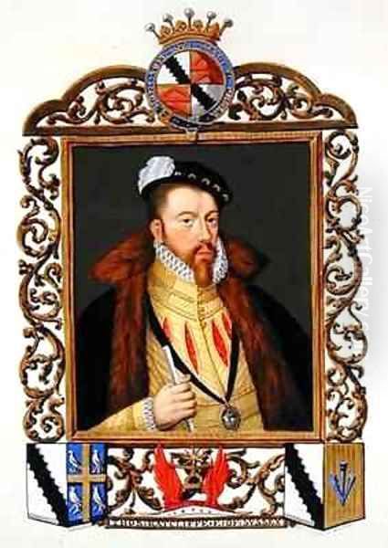 Portrait of Thomas Radcliffe 3rd Earl of Sussex from Memoirs of the Court of Queen Elizabeth - view 1