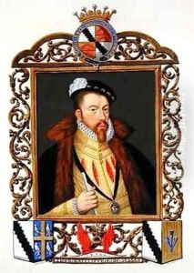 Portrait of Thomas Radcliffe 3rd Earl of Sussex from Memoirs of the Court of Queen Elizabeth by Sarah Countess of Essex