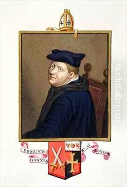Portrait of Edmund Bonner Bishop of London from Memoirs of the Court of Queen Elizabeth - view 1
