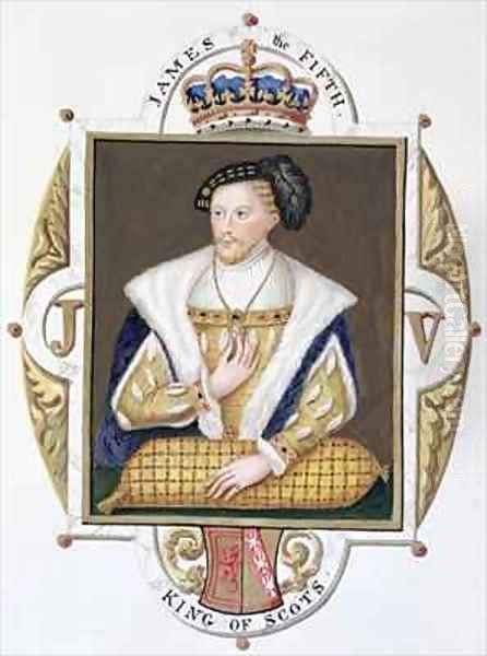 Portrait of James V King of Scotland from Memoirs of the Court of Queen Elizabeth - view 1
