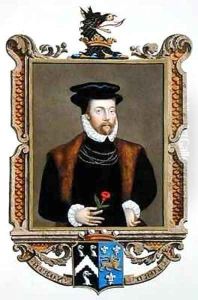 Portrait of Lord Roger North 1530-1600 2nd Baron North from Memoirs of the Court of Queen Elizabeth