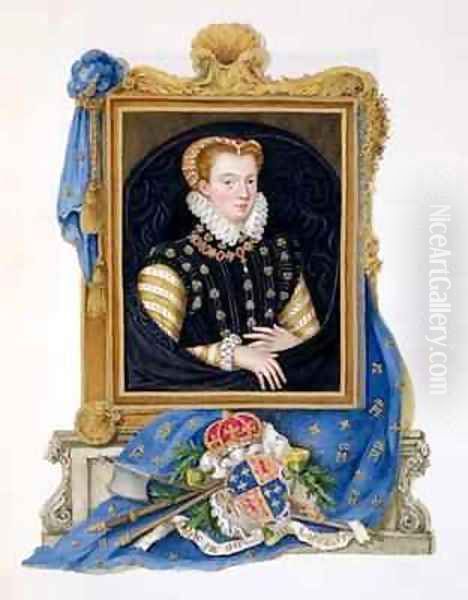 Portrait of Mary Queen of Scots from Memoirs of the Court of Queen Elizabeth 2 - view 1