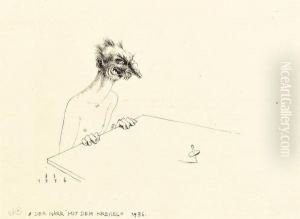 "der Narr Mit Dem Kreisel" by Franz Sedlacek