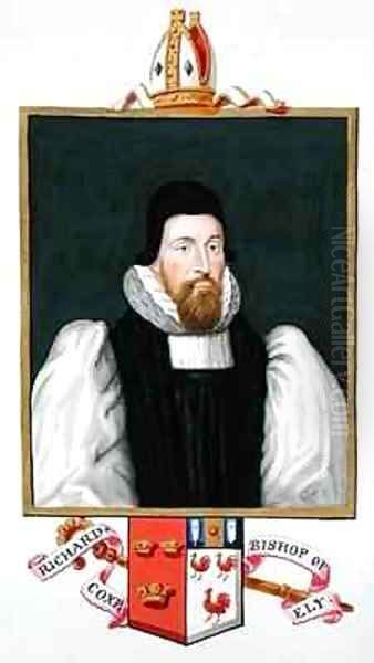 Portrait of Richard Cox Bishop of Ely from Memoirs of the Court of Queen Elizabeth - view 1