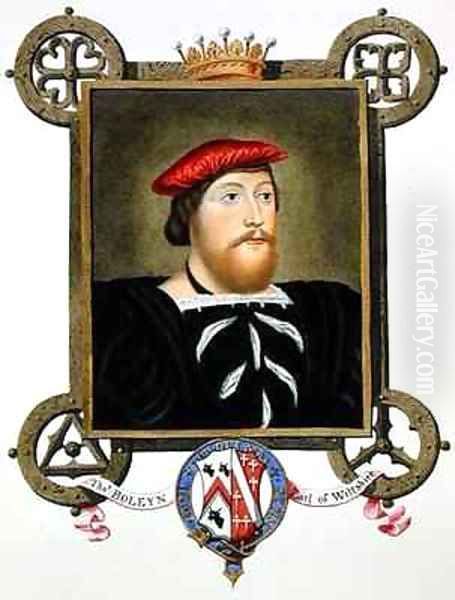 Portrait of Thomas Boleyn Earl of Wiltshire from Memoirs of the Court of Queen Elizabeth - view 1