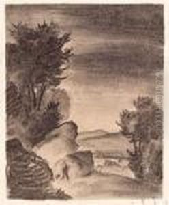Landschaft by Franz Sedlacek