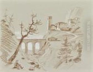 Landschaft by Franz Sedlacek