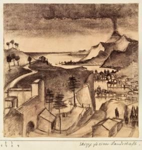 Skizze Zu Einer Landschaft by Franz Sedlacek