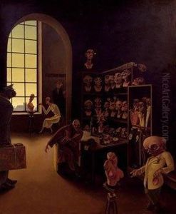Beim Moulagenmacher by Franz Sedlacek