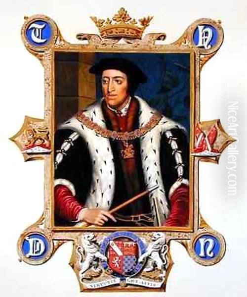 Portrait of Thomas Howard 3rd Duke of Norfolk from Memoirs of the Court of Queen Elizabeth - view 1