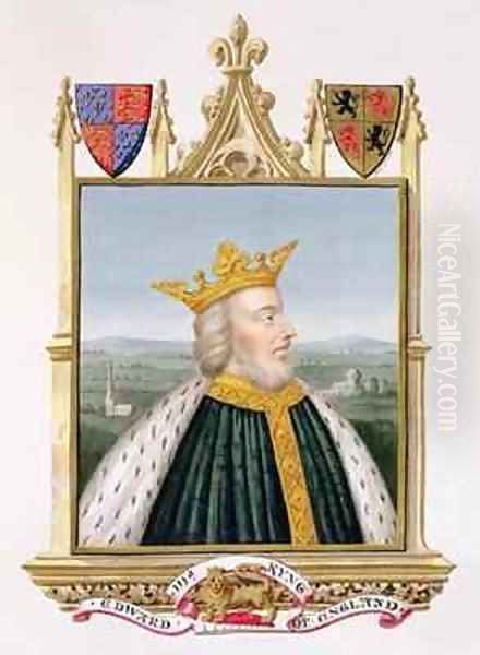Portrait of Edward III King of England from 1327 from Memoirs of the Court of Queen Elizabeth - view 1