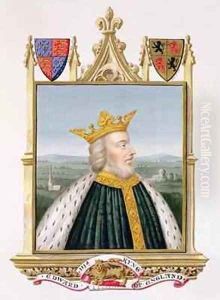Portrait of Edward III King of England from 1327 from Memoirs of the Court of Queen Elizabeth