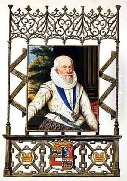 Portrait of Edward Somerset 4th Earl of Worcester from Memoirs of the Court of Queen Elizabeth - view 1