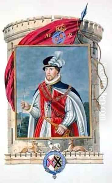 Portrait of John Dudley Duke of Northumberland from Memoirs of the Court of Queen Elizabeth - view 1