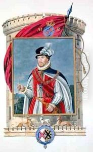 Portrait of John Dudley Duke of Northumberland from Memoirs of the Court of Queen Elizabeth by Sarah Countess of Essex