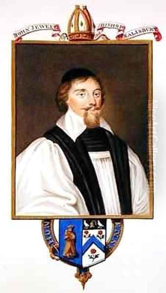 Portrait of John Jewel Bishop of Salisbury from Memoirs of the Court of Queen Elizabeth - view 1