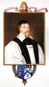 Portrait of John Jewel Bishop of Salisbury from Memoirs of the Court of Queen Elizabeth