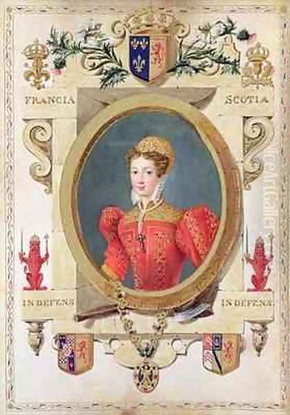 Portrait of Mary Queen of Scots from Memoirs of the Court of Queen Elizabeth - view 1