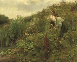 Picking Flowers by Hermann Seeger