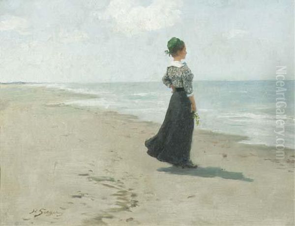 Looking Out To Sea At Fano Island, Denmark - view 1