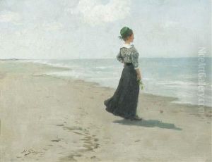 Looking Out To Sea At Fano Island, Denmark by Hermann Seeger