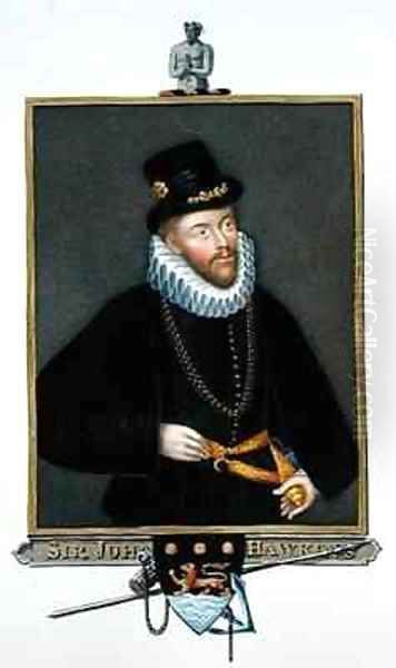 Portrait of Sir John Hawkins from Memoirs of the Court of Queen Elizabeth - view 1