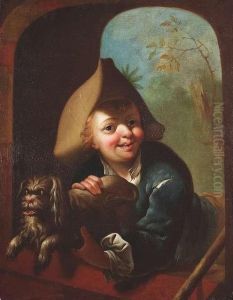 Conrad . A Boy With A Dog by Joseph Conrad Seekatz