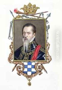 Portrait of Ferdinand Alvarez de Toledo Duke of Alva from Memoirs of the Court of Queen Elizabeth
