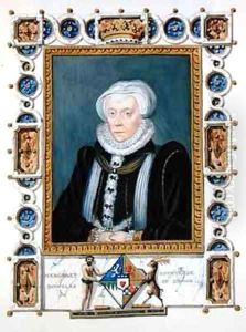 Portrait of Margaret Douglas Countess of Lennox from Memoirs of the Court of Queen Elizabeth