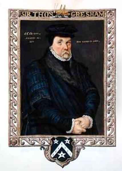 Portrait of Sir Thomas Gresham from Memoirs of the Court of Queen Elizabeth - view 1