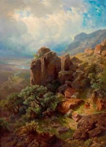 Paesaggio Montuoso by Gottfried Seelos