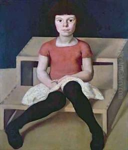 The Artists Youngest Daughter by Albin Egger-Lienz
