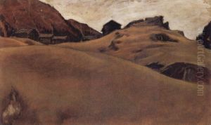 Almlandschaft im Otztal by Albin Egger-Lienz