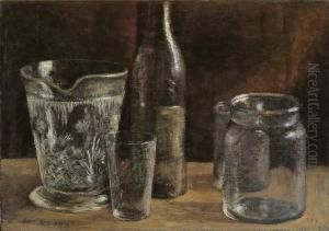 Stilleben Mit Glasern by Arthur Segal