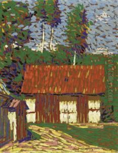The Red Roof by Arthur Segal