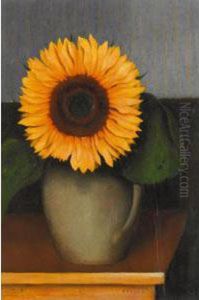 Still Life With Sunflower by Arthur Segal