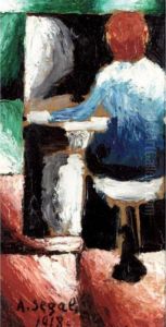Femme Au Piano by Arthur Segal