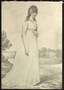 Portrait of the Hon Theresa Parker by Henry Edridge