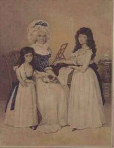 The Mansion of Peace Mrs Campell and her two Daughters beside a Pianoforte The Mansion of Peace Mrs Campell and her two Daughters beside a Pianoforte