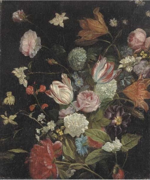 Tulips, Irises, Narcissi, Roses And Other Flowers - view 1