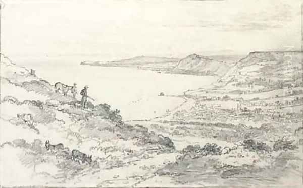 Sidmouth from Salcombe Hill - view 1