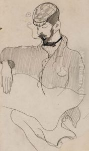 Eric Forbes-robertson Lisant by Armand Seguin