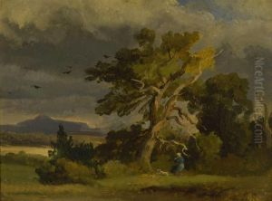 Spaziergang Im Sturm. by August Seidel