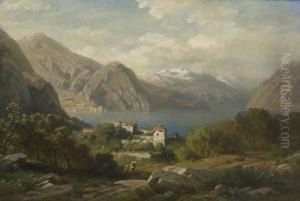 Am Comer See. by August Seidel