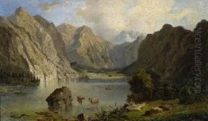Am Obersee. by August Seidel