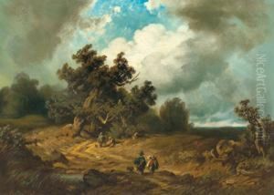 Jager Am Heimweg by August Seidel