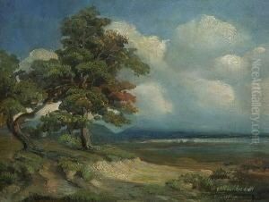 Voralpenlandschaft. by August Seidel