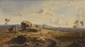 Felsgestein Auf Einer
 Anhohe. by August Seidel