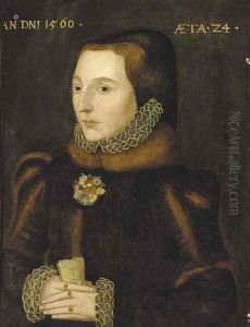 Portrait of a lady, aged 24, small half-length, in a black fur-trimmed dress and white ruff